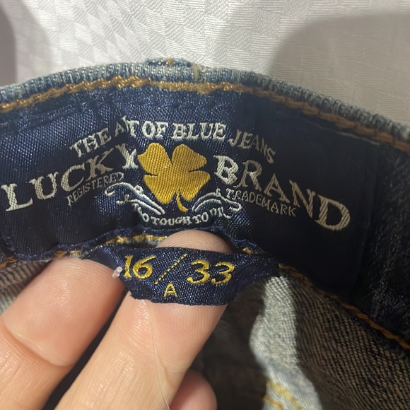 Lucky Brand jean sweet n low style mid rise easy fit 33 ankle nwt stretch blue - Picture 3 of 10